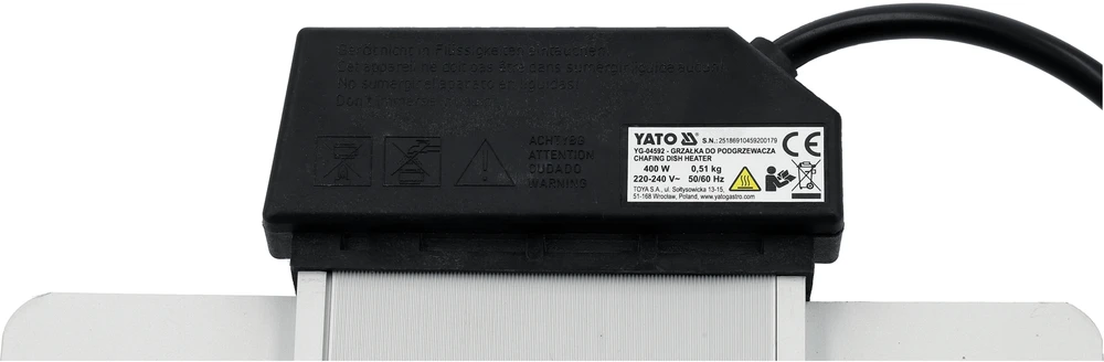 Yato Toya Sa Poland Šildymo elementas maisto šildytuvui | 400 W | 280x197x20 mm (YG-04592)