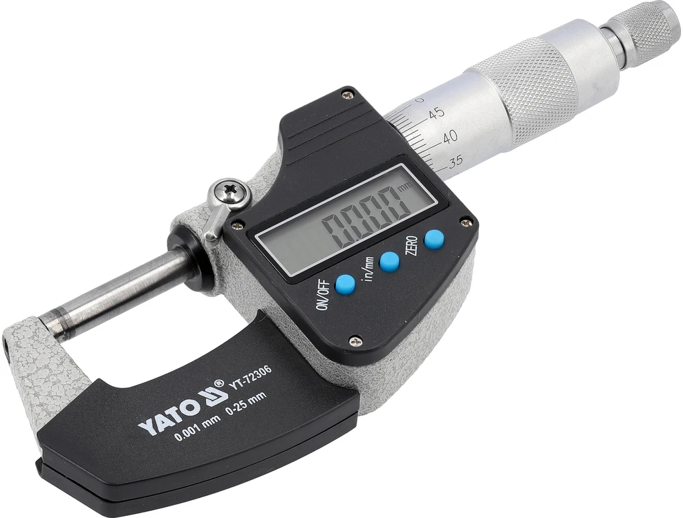 Yato SKAITMENINIS IŠORĖS MIKROMETRAS 0-25MM