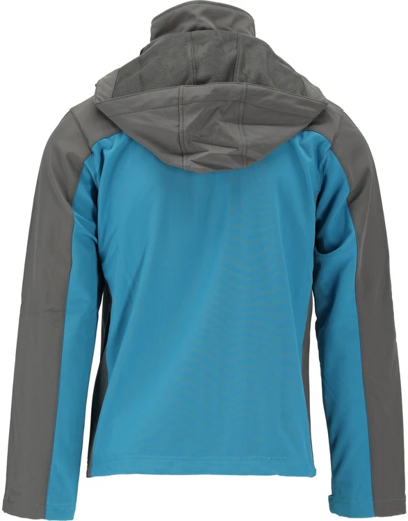 Yato Softshell striukė su gobtuvu, atspari vandeniui, kvėpuojanti, dydis 3XL, darbo striukė, Stratus striukė, pilkai mėlynas softshell