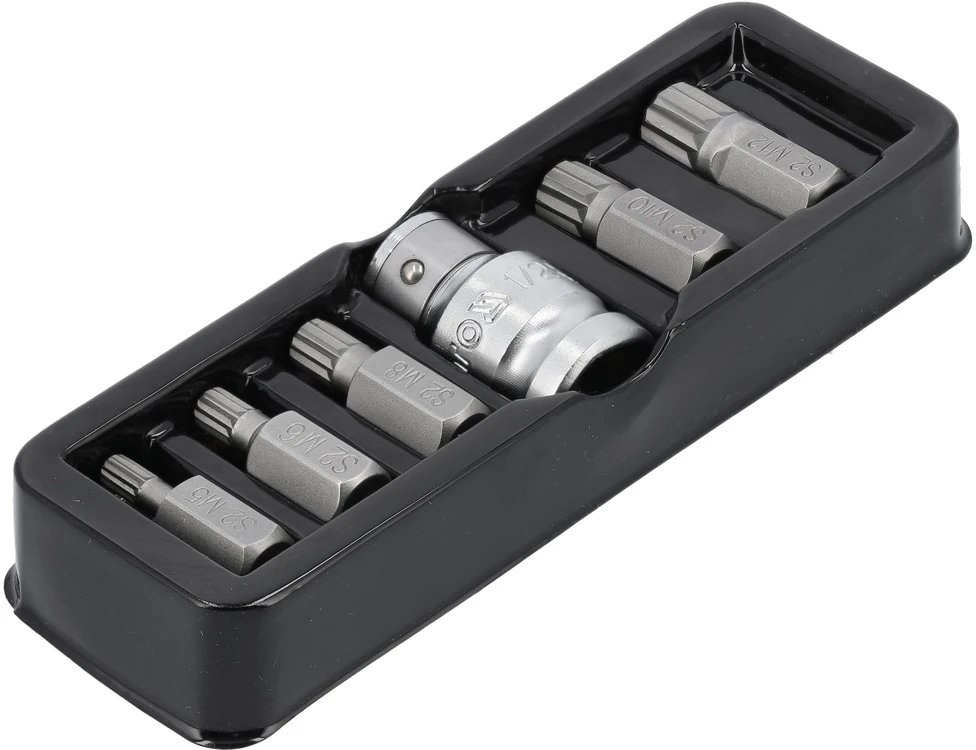 Toya Sa Poland YATO KOŃCÓWKI SPLINE 6elem. M5 - M12 + ADAPTER 0414