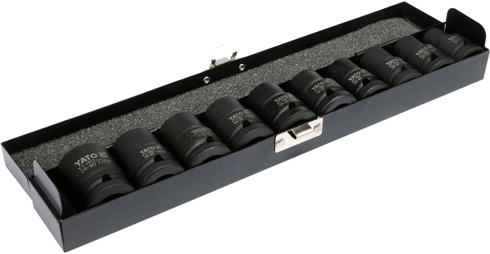 YATO smūginių antgalių rinkinys 1/2" 10 vnt. 10-22 mm 1025