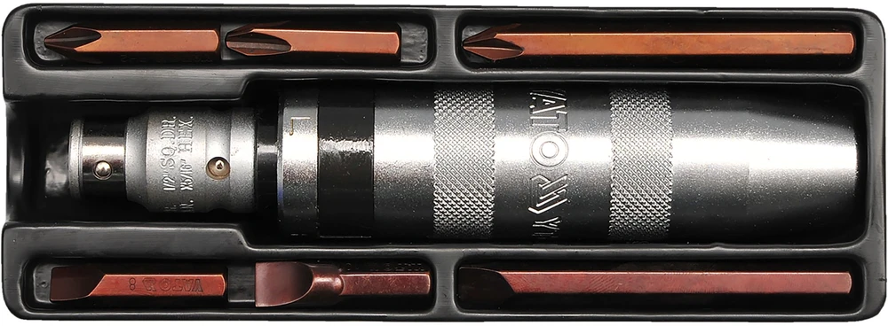 YATO IMPACT ATRUKTUVAS CHROME + ANTGALIAI 6 vnt. 2801