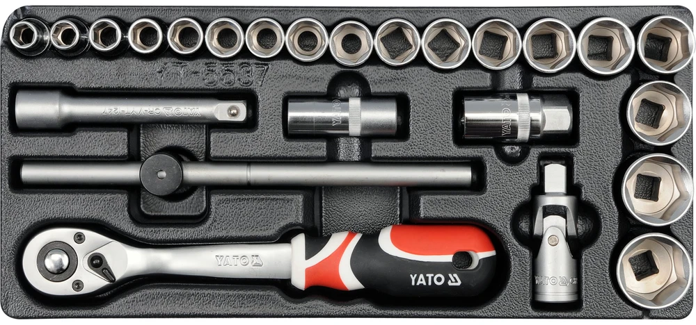 YATO STALČIO Įdėklas 1/2 "RAKTŲ RINKINYS 24 vnt. 5537