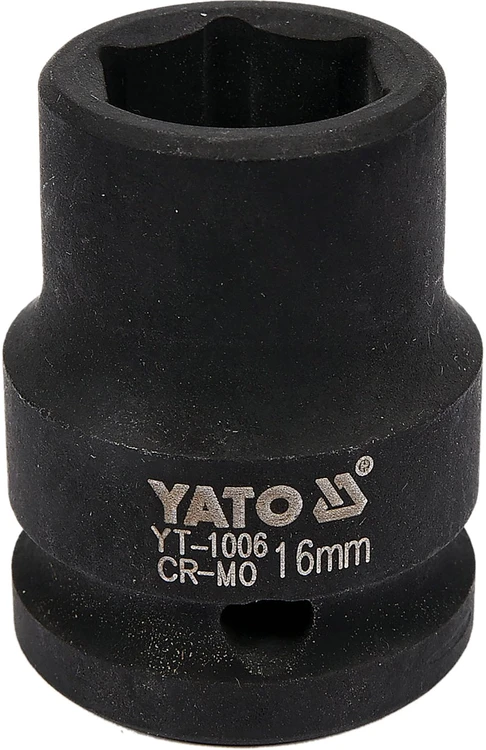 YATO ŠEŠIAKAMPIS SMŪGINIS ANTGALIS 1/2" TRUMPAS 16mm