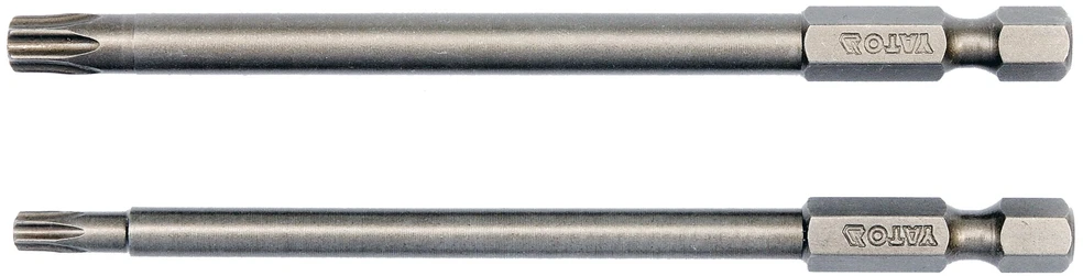 Yato SUKTUČIŲ ANTGALIAI 1/4'', 2 vnt., TORX APSAUGA: T20X100MM, T30X100MM