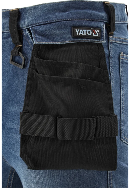 Toya Sa Poland Darbo kelnės montuotojams, tamprios džinsinės kelnės, tamsiai mėlynos, 2XL darbo kelnės, džinsinės darbo kelnės, dailidės kelnės