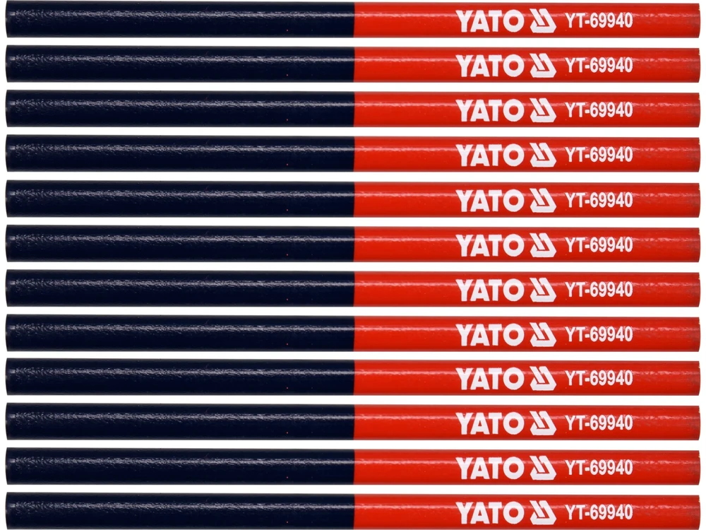 YATO TECHNINIS PIEŠTUKAS RAUDONAS MĖLYNAS /12vnt.
