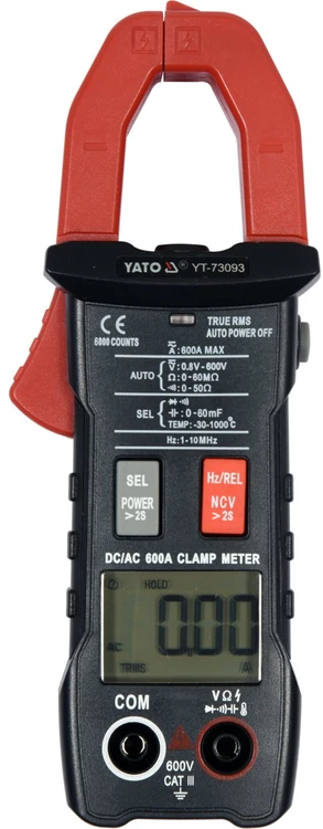 YATO srovės matavimo replės TRUE RMS AC / DC 600A