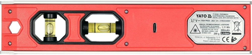 Yato Toya Sa Poland Gulsčiukas Torpedo | su atstumo matuokliu | Led (YT-30340)