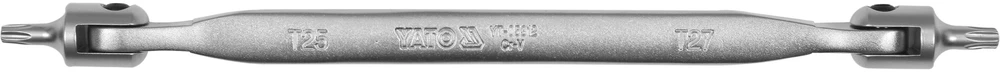 Yato Toya Sa Poland Raktas šarnyrinis dvipusis | T-Star (Torx) T25XT27 (YT-05312)