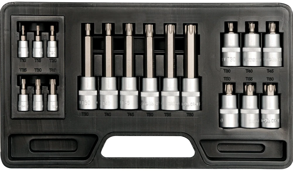 YATO L-RAKTAI 18vnt TORX T10-T60 mm