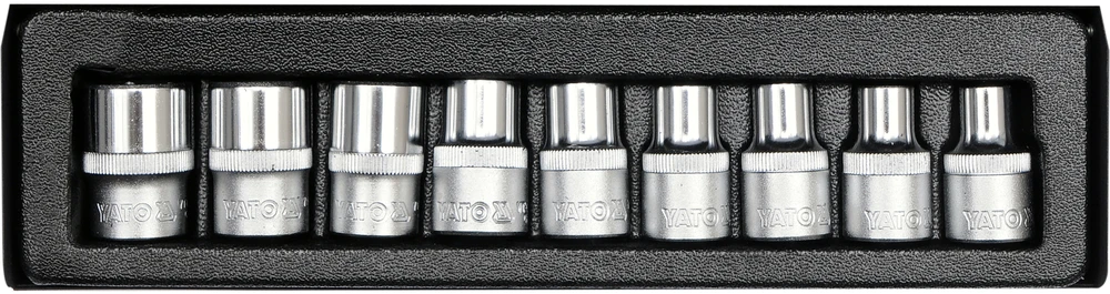 Sukimo galvučių komplektas Yato YT-0521; TORX; 9 vnt.