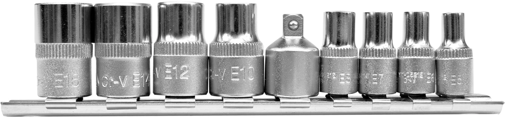 YATO TORX veržliarakčiai 9 vnt. E5-E16, 0520