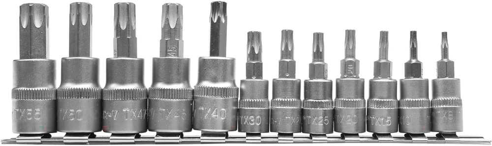 YATO Rinkinys KLUCZY TORX NA SZYNIE 12elem.
