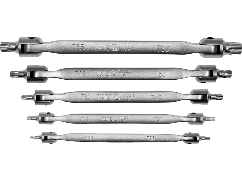 YATO TORX RAKTŲ RINKINYS SU JUNGTU 5 vnt.