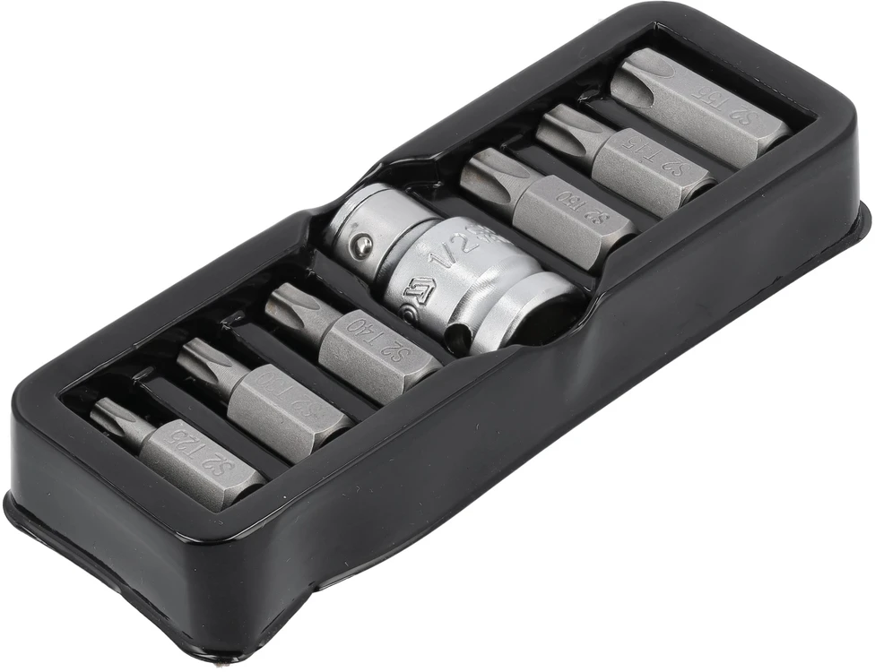 YATO TORX antgaliai 7 elementai. T25 - T55 + ADAPTERIS 0410