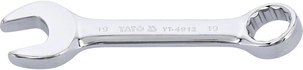 YATO KLUCZ PŁASKO-OCZKOWY KRÓTKI 19mm 4912