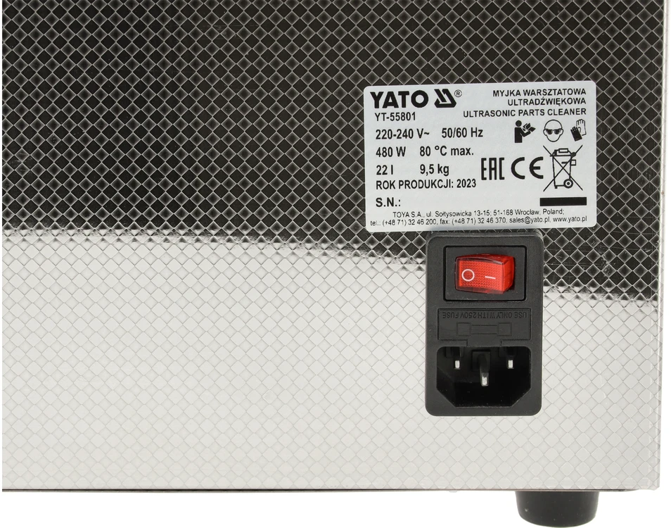 Yato Toya Sa Poland Ultragarsinė vonelė | 22 l (YT-55801)