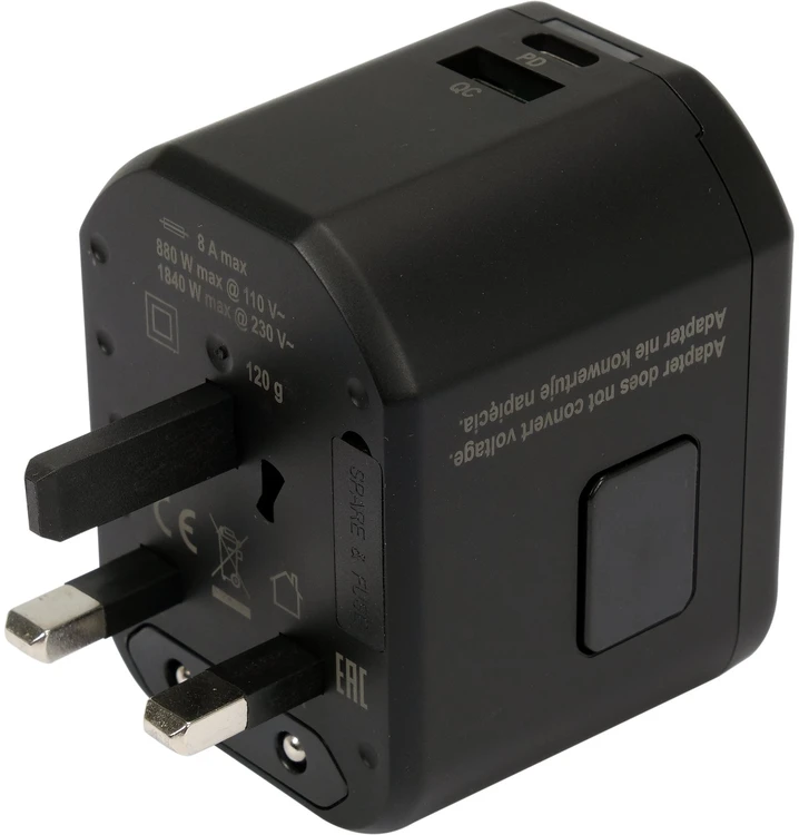 YATO UNIVERSALUS USB / USB-C 18W TRAVEL ADAPTER
