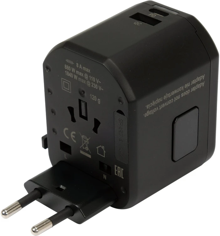 YATO UNIVERSALUS USB / USB-C 18W TRAVEL ADAPTER