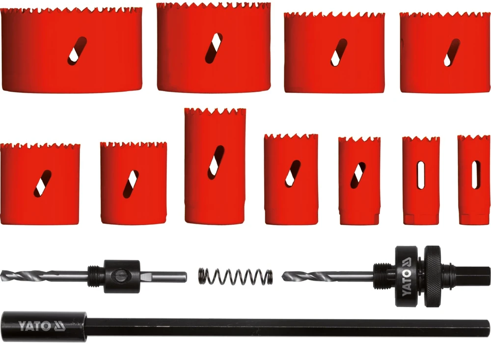 Grąžtas YATO Bimetalinių gręžimo karūnų rinkinys 7 vnt. 19-76mm 3381