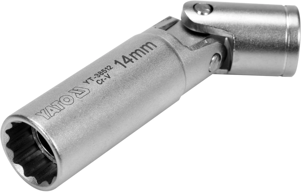 YATO UŽDEGIMO ŽVAKIŲ GALVUTĖ 3/8″ 14mm PT UNIVERSALI