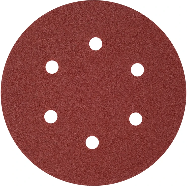 Yato Toya Sa Poland Šlifavimo popierius {velcro) | 6 skylės | 150 mm / P180 | 50 vnt. (YT-834587)