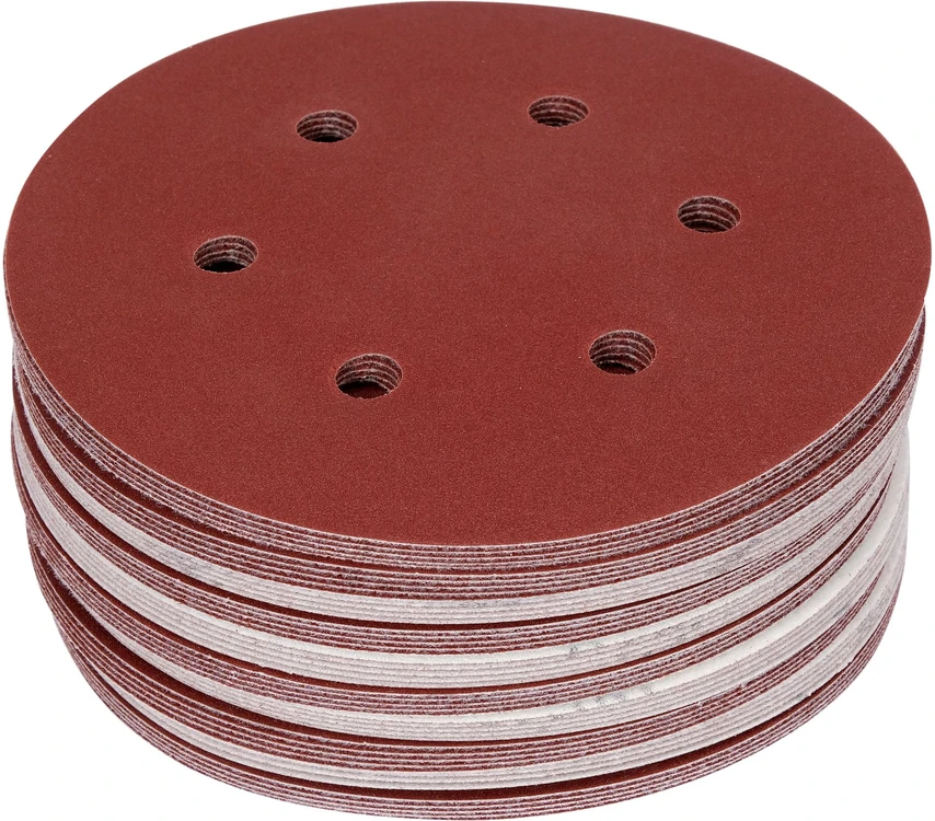 Yato Toya Sa Poland Šlifavimo popierius {velcro) | 6 skylės | 150 mm / P180 | 50 vnt. (YT-834587)