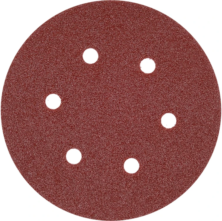 Yato Toya Sa Poland Šlifavimo popierius {velcro) | 6 skylės | 150 mm / P60 | 50 vnt. (YT-834582)