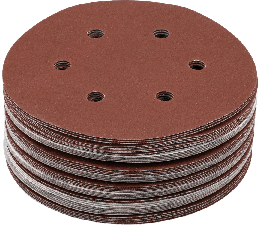 Yato Toya Sa Poland Šlifavimo popierius {velcro) | 6 skylės | 150 mm / P240 | 50 vnt. (YT-834589)