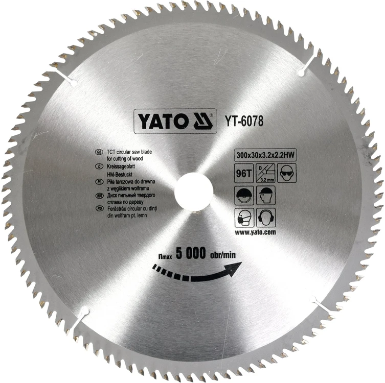 YATO WIDI diskinis pjūklas 300x30 mm 96 dantuku 6078