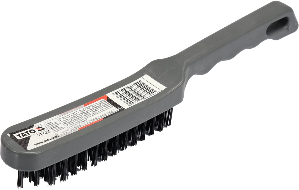 YATO SZCZOTKA DRUCIANA 5-RZĘDOWA, PLASTIKOWA RĄCZKĄ 6355