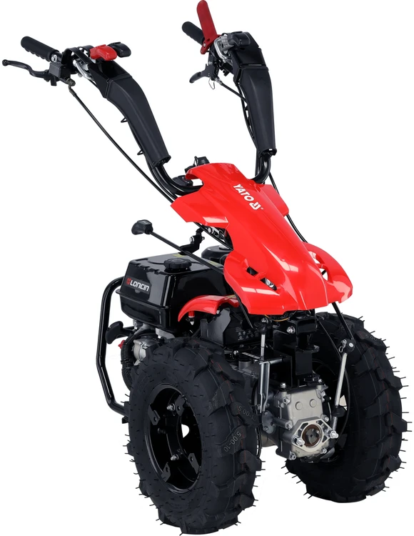 Yato Vienaašis traktorius, skirtas ūkiui ir sodui, universali žemės ūkio mašina, varomas kultivatorius, suderinamas su rotoriniu kultivatoriumi