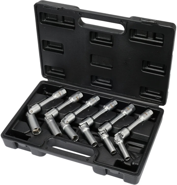 Yato Kaitinimo žvakių galvučių rinkinys, 6 vnt, 8-16 mm, CrV plienas, skirtas kaitinimo žvakėms