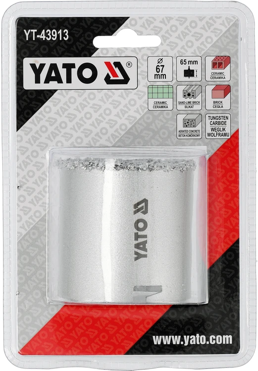 Yato YATO Gręžimo karūna WOLFRAMOWA 67mm