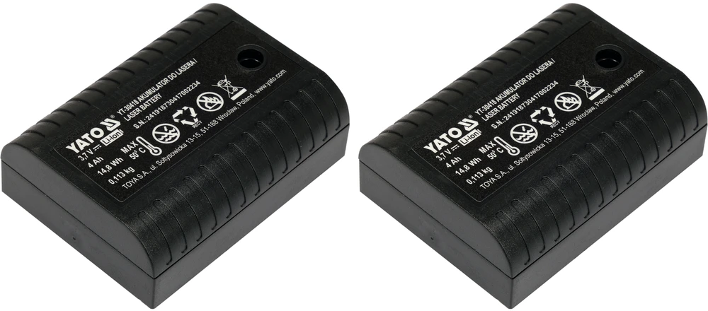 Kryžminis lazerinis nivelyras Yato YT-30417; 3,7 V; 2x4,0 Ah akum.