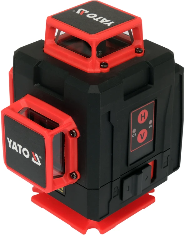 Kryžminis lazerinis nivelyras Yato YT-30417; 3,7 V; 2x4,0 Ah akum.