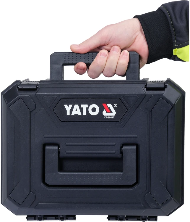 Kryžminis lazerinis nivelyras Yato YT-30417; 3,7 V; 2x4,0 Ah akum.