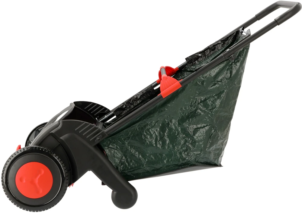 Yato Sodo atliekų surinkėjas, 53 cm darbinis plotis, 100 L talpa, rankinis vejos šlavėjas, lapų ir žolės surinkėjas terasoms ir vejoms