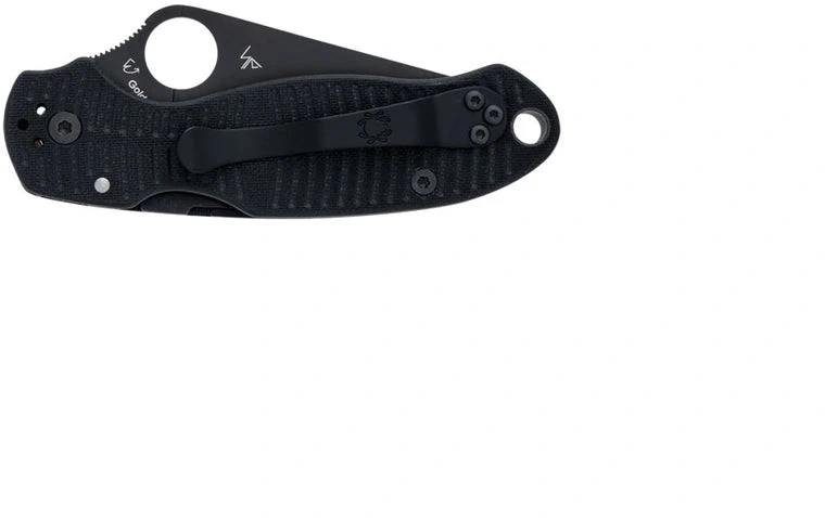 Atlenkiamas peilis Spyderco PARA 3 SALT G-10 Juodas CPM MAGNACUT PLAIN C223GMCBKP