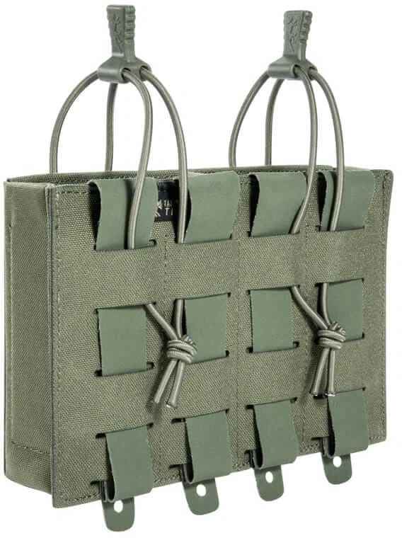 Dvigubas HK417 dėtuvių dėklas Tasmanian Tiger 2 SGL BEL MKIII, RAL7013 su IRR