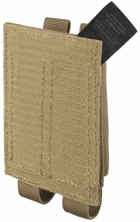 Dvigubas įdėklas pistoleto dėtuvėms Helikon-Tex, Juoda