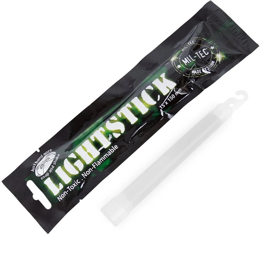 Mil-Tec Liuminiscencinės šviesos lazdelė Miltec 15cm balta