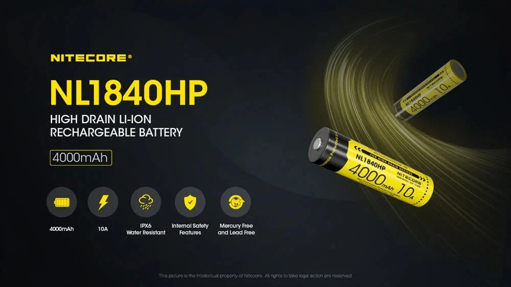 Nitecore Akumuliatorius 18650 4000mAh 10A IPX6