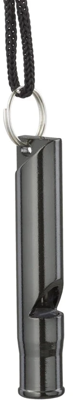 helikon Survival whistle, aliuminio , juodas
