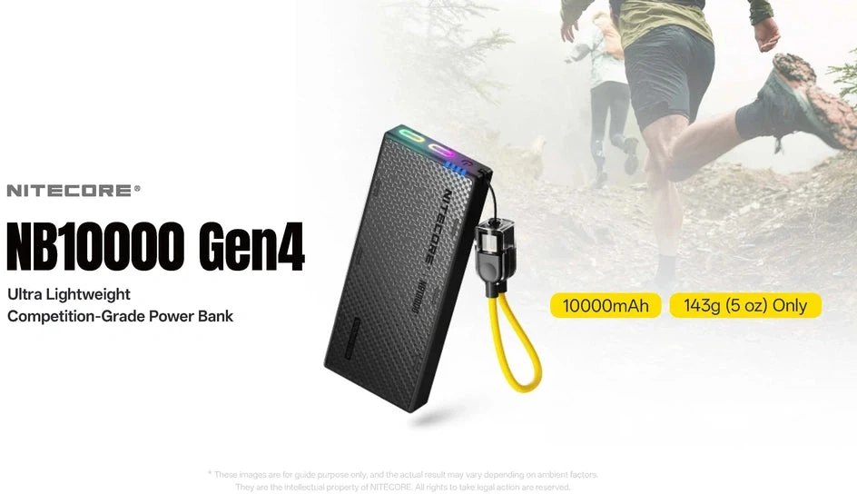 „Nitecore NB10000 Carbon Gen4“ išorinė baterija