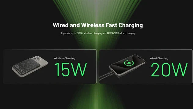 Išorinė baterija Nitecore NW5000, magnetinė belaidė– 5000 mAh