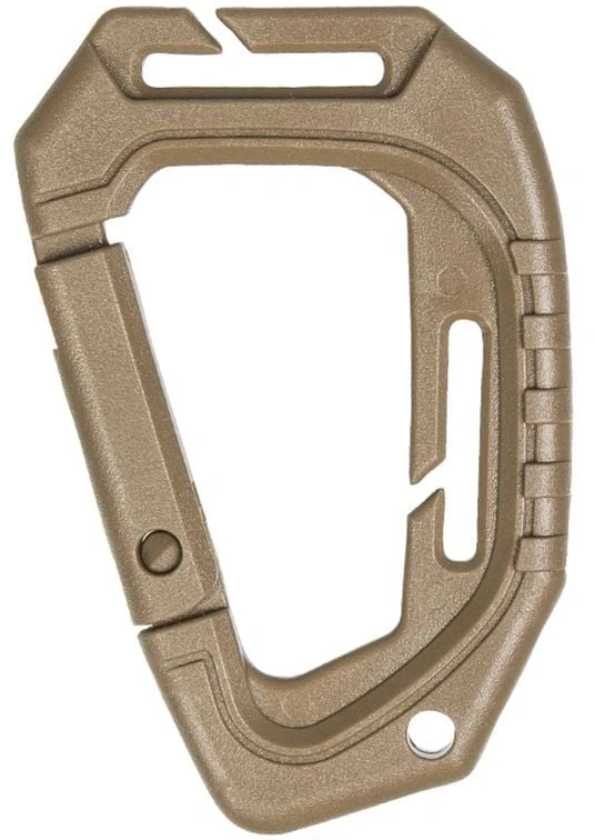 Karabinų rinkinys Mil-Tec MOLLE, 2vnt., Coyote