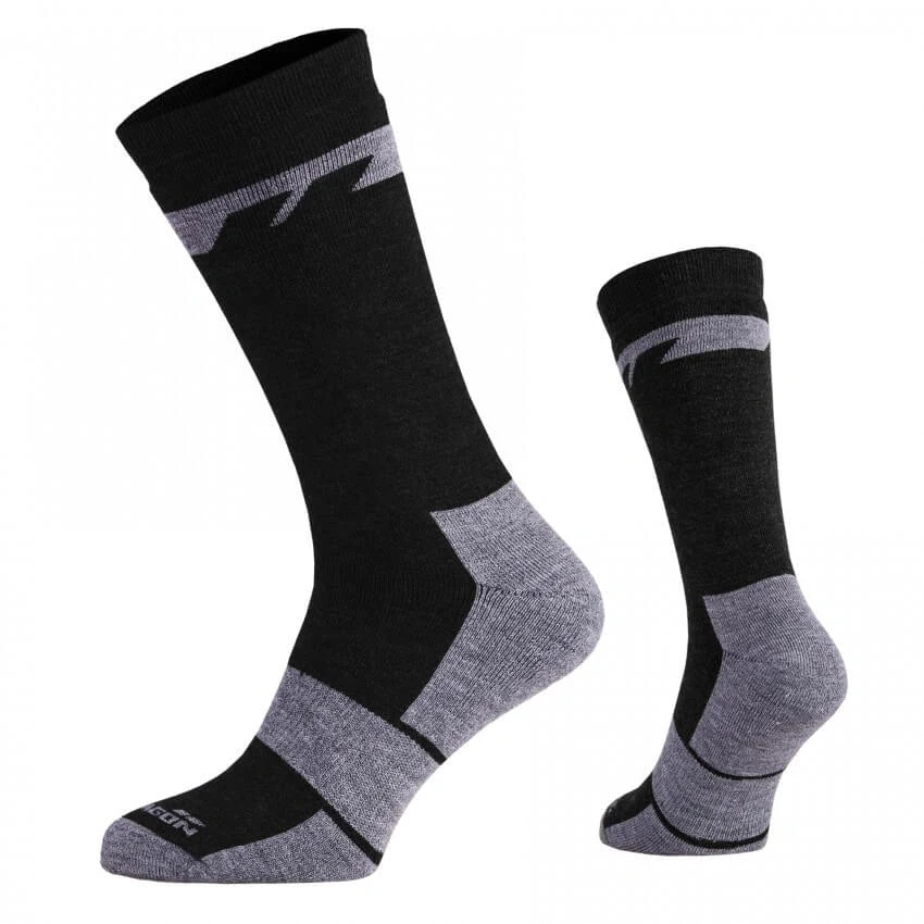 Kojinės Pentagon Alpine Merino Heavy, Juoda