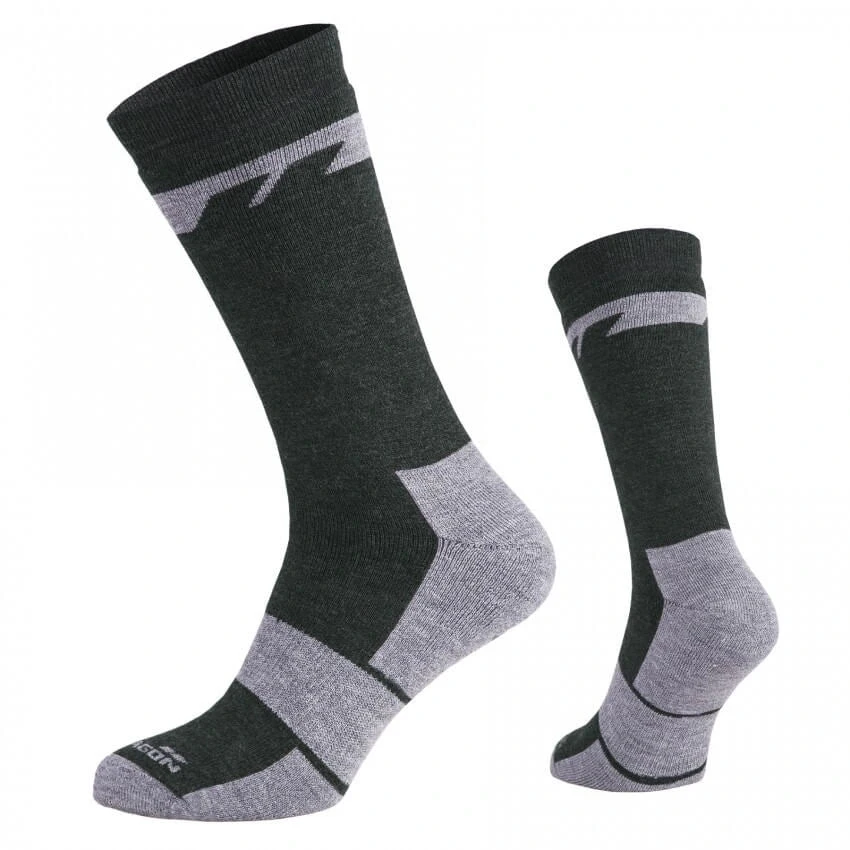 Kojinės Pentagon Alpine Merino Heavy, Olive Žalias